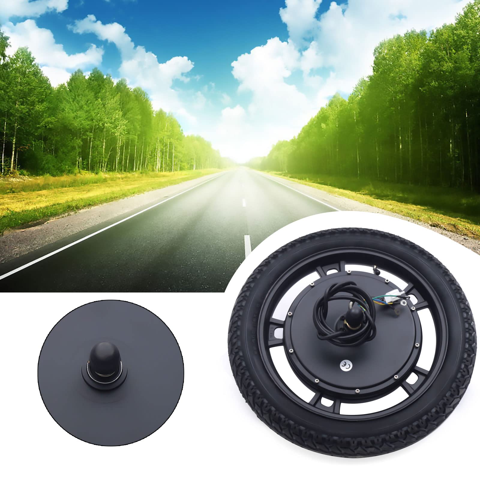 Amazon.co.jp: 16インチ 電動バイクフロントホイール、48V 1000W 電動